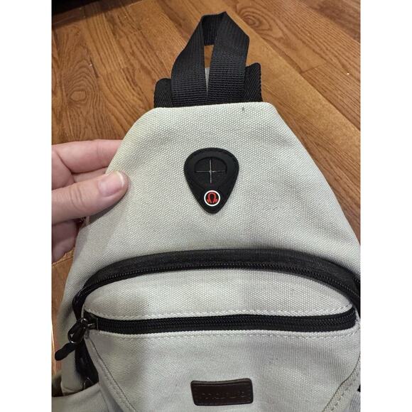 Mosiso Sling Crossbody Backpack Pearl White Gorpcore - Picture 3 of 9